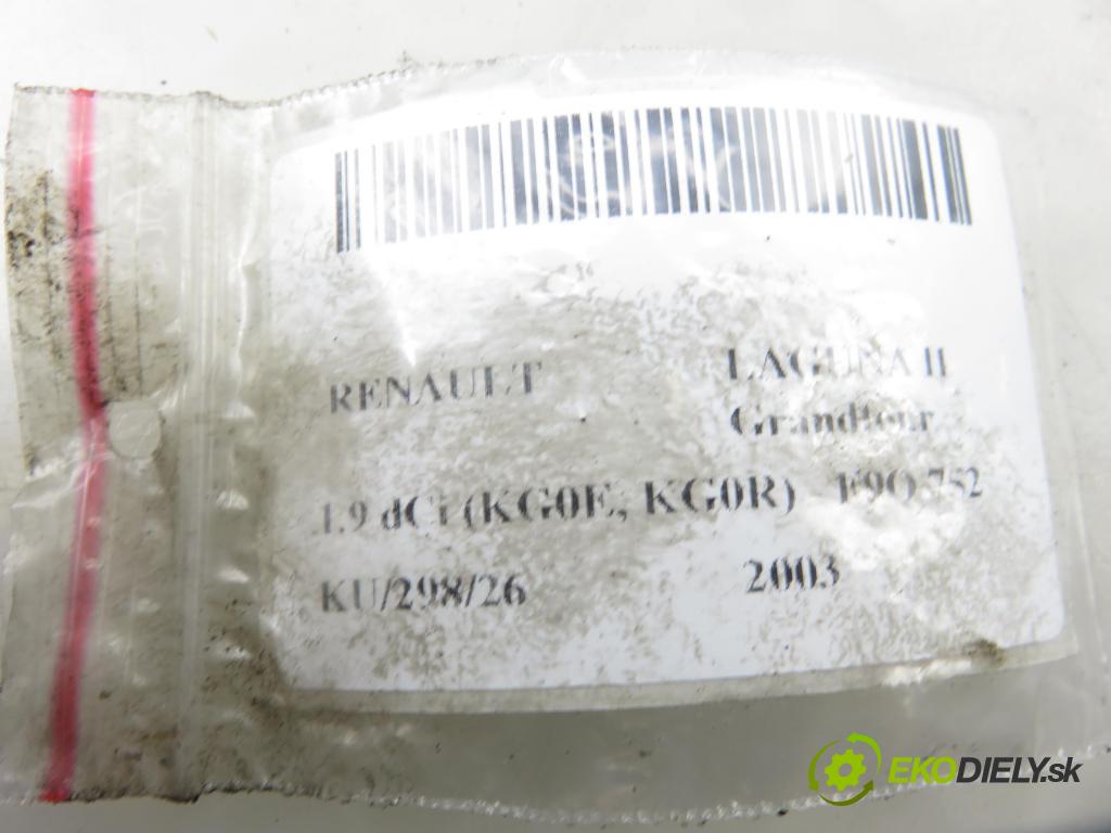 RENAULT LAGUNA II Grandtour (KG0/1_) KOMBI 2003 0,00 1.9 dCi (KG0E, KG0R) - F9Q 752 1870,00 trubka / Rúra servočerpadlo 8200097375 ; 8200097375C