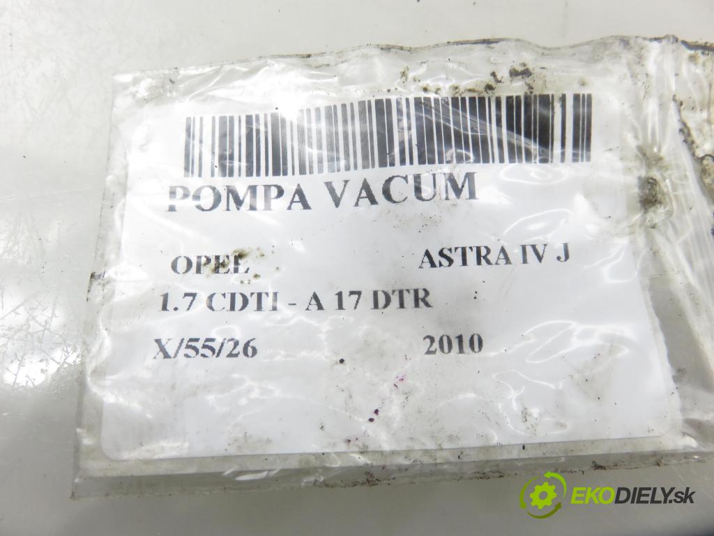 OPEL ASTRA J HB 2010 92,00 1.7 CDTI - A 17 DTR 1686,00 Pumpa vákuová 70096902