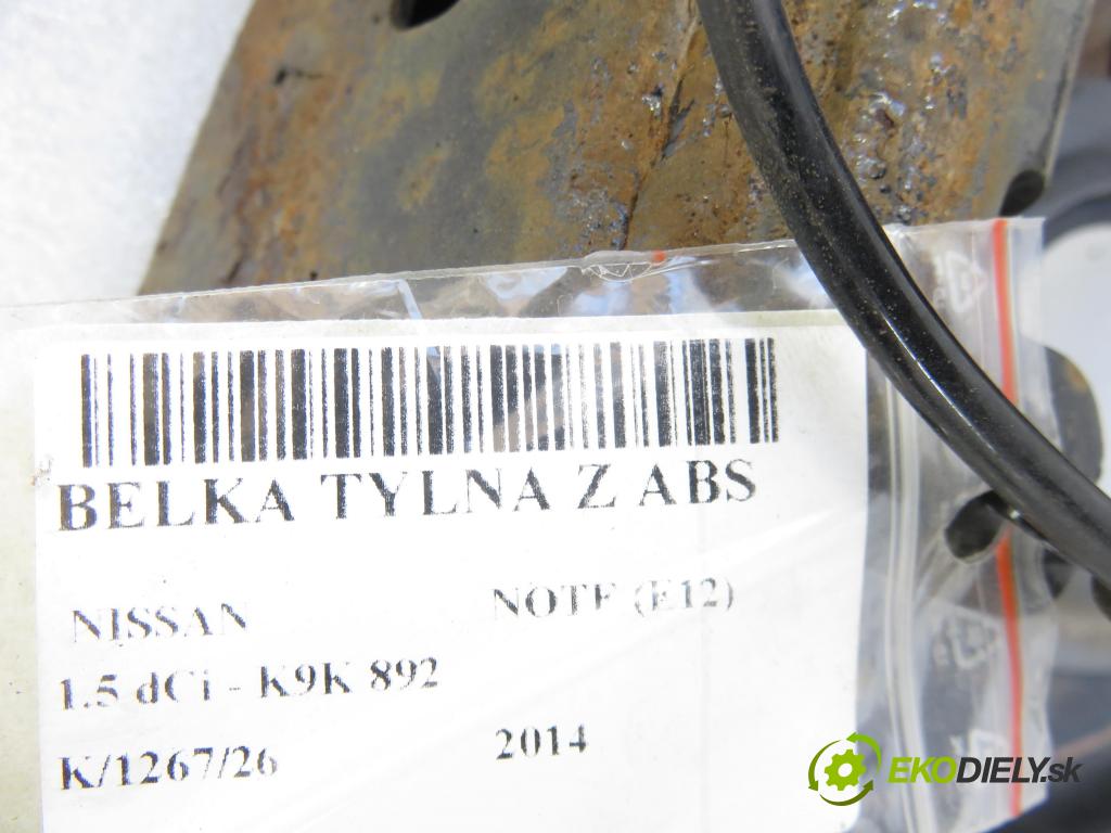 NISSAN NOTE (E12) MINIVAN 2014 0,00 1.5 dCi - K9K 608 1461,00 výztuha zadní část ABS