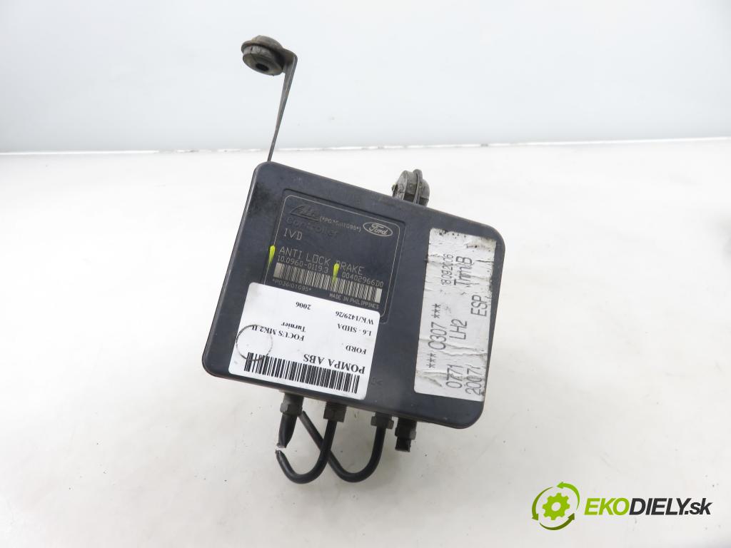FORD FOCUS II Turnier (DA_, FFS, DS) KOMBI 2006 74,00 1.6 - SHDA 1596,00 Pumpa ABS 10096001193 ; 10020602164 ; 3M512C405HB (Pumpa ABS)