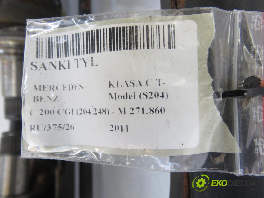 MERCEDES-BENZ KLASA C T-Model (S204) KOMBI 2011 135,00 C 200 CGI (204.248) - M 271.860 1796,00 ZADNÍ: 2043504904