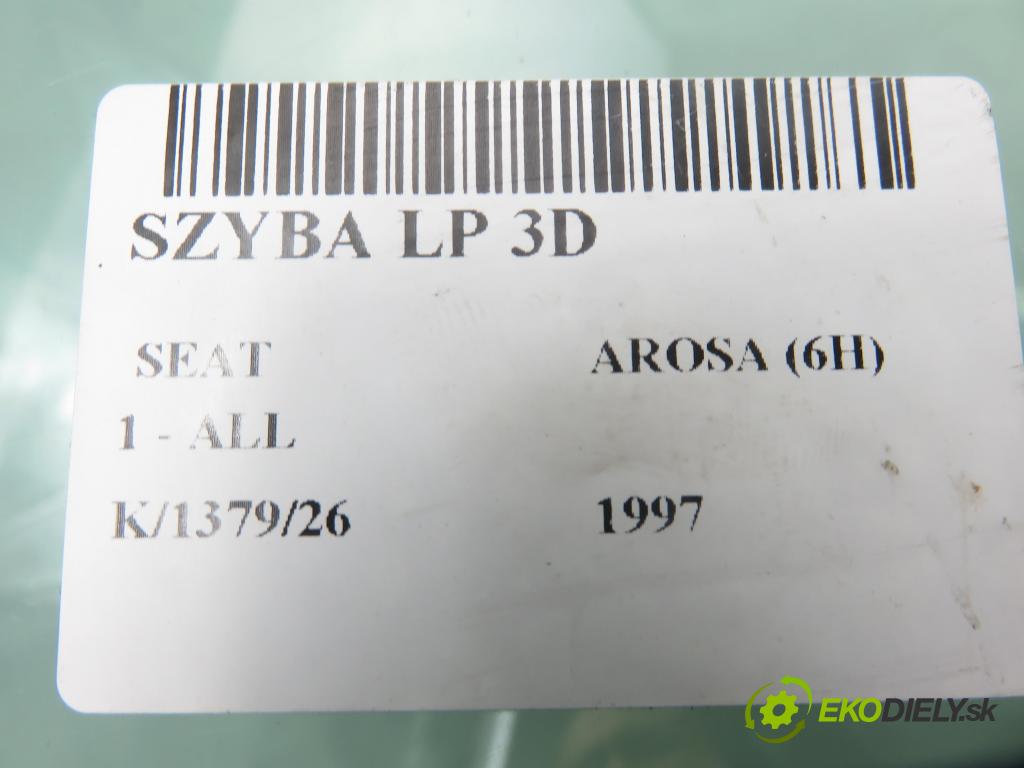 SEAT AROSA (6H) HB 1997 37,00 1.0 50 - ALL 999,00 Okno LP 3D