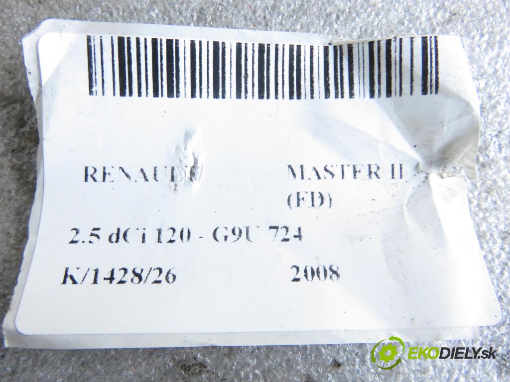 RENAULT MASTER II Skrzynia (FD) FURGON 2008 84,00 2.5 dCi 120 - G9U 724 2464,00 Listové pero zadné