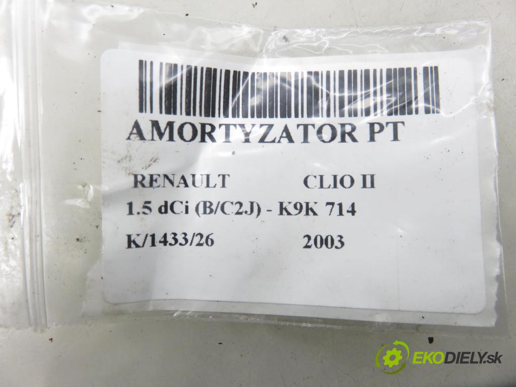RENAULT CLIO II (BB_, CB_) HB 2003 50,00 1.5 dCi 68 - K9K 714 1461,00 Tlmič pravé zadné