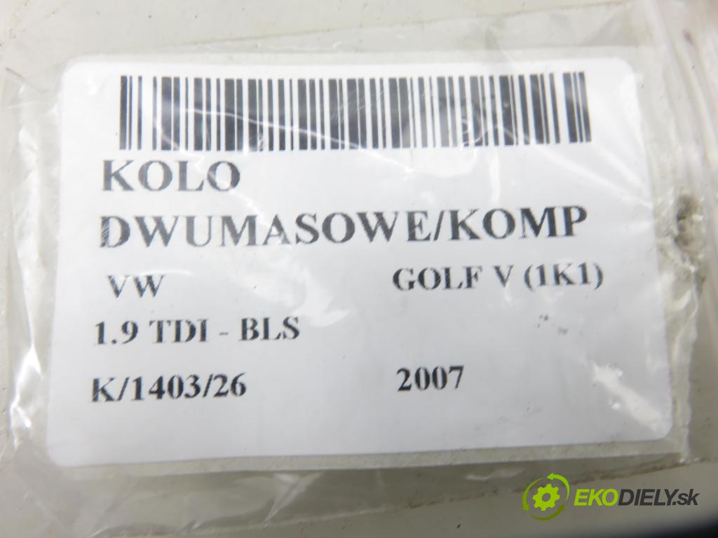 VW GOLF V (1K1) HB 2007 77,00 1.9 TDI - BLS 1896,00 Koleso dvojvrstvové 323064110