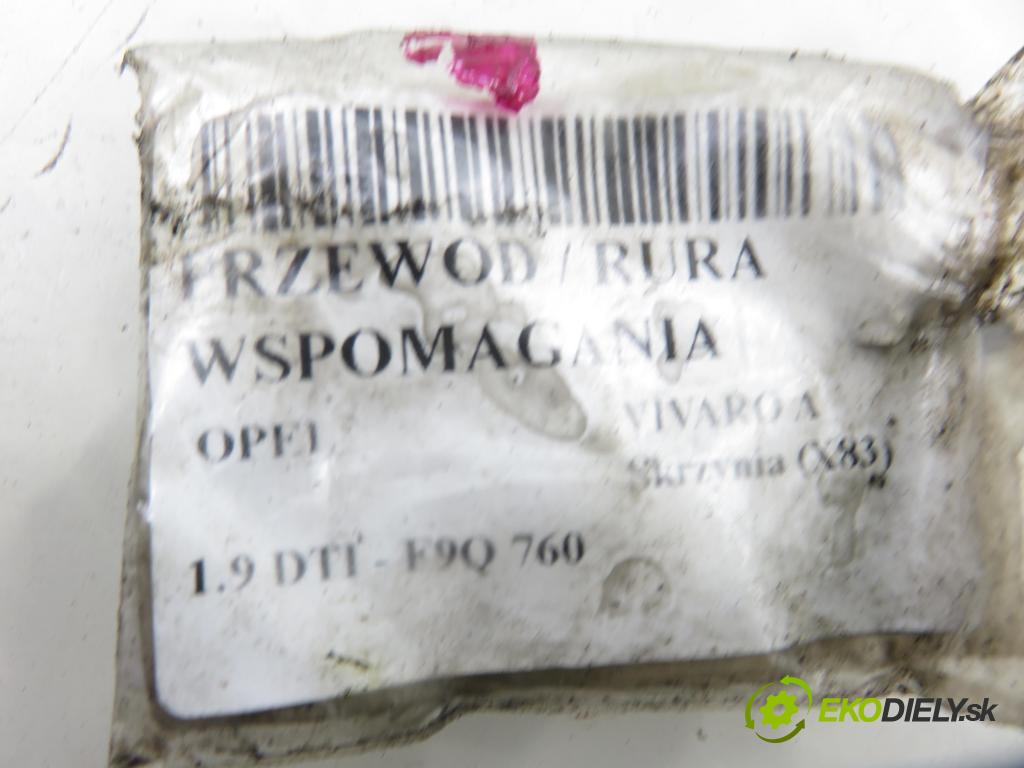 OPEL VIVARO A Skrzynia (X83) FURGON 2004 74,00 1.9 DTI - F9Q 760 1870,00 rúrka / Rúra servočerpadlo 009468A
