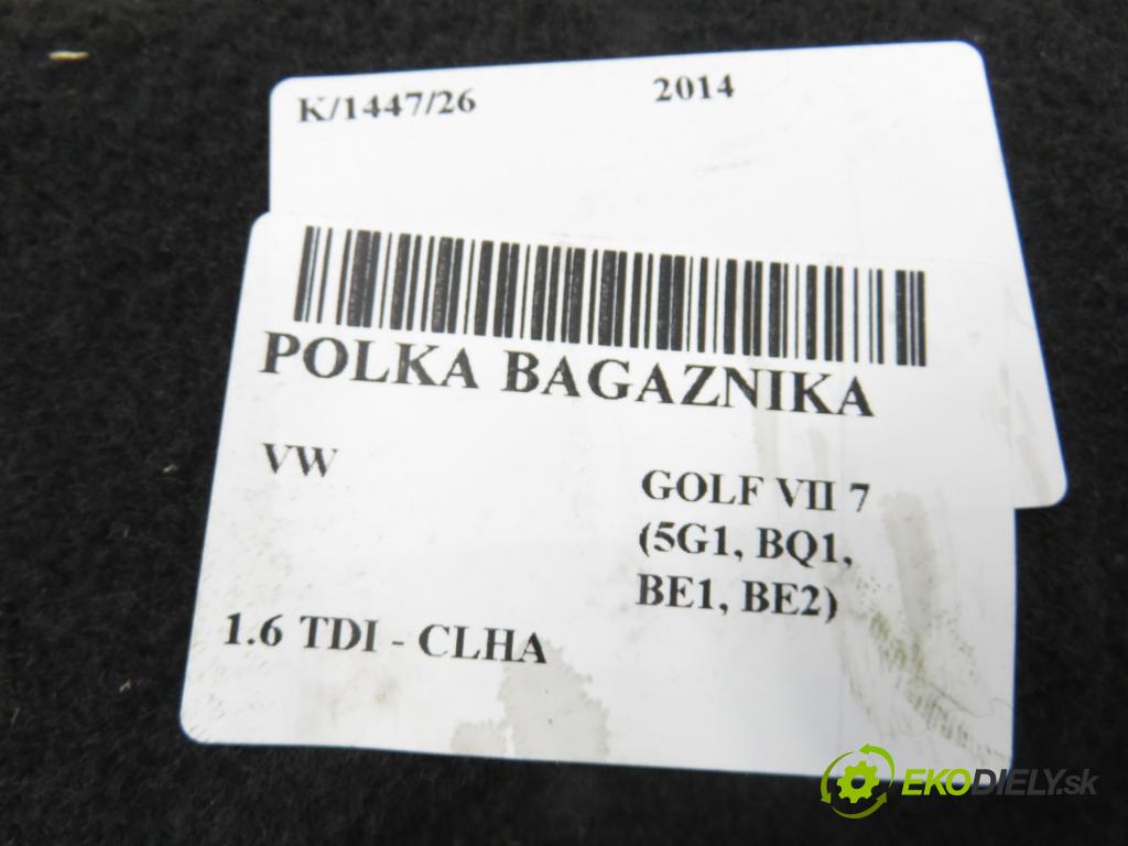 VW GOLF VII (5G1, BQ1, BE1, BE2) HB 2014 77,00 1.6 TDI - CLHA 1598,00 POLKA: kufor