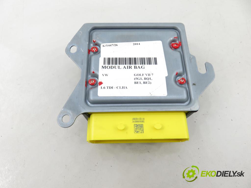 VW GOLF VII (5G1, BQ1, BE1, BE2) HB 2014 77,00 1.6 TDI - CLHA 1598,00 MODUL air BAG 5Q0959655D ; 5WK44884