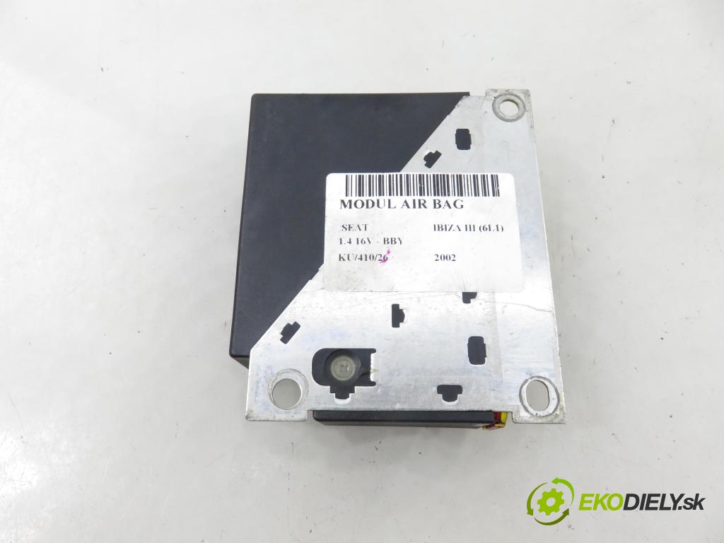 SEAT IBIZA III (6L1) HB 2002 55,00 1.4 16V - BBY 1390,00 MODUL air BAG 6Q0909605S