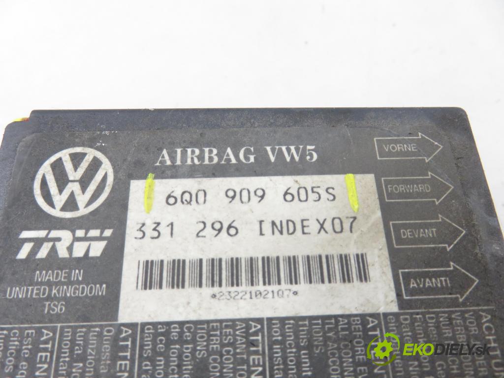 SEAT IBIZA III (6L1) HB 2002 55,00 1.4 16V - BBY 1390,00 MODUL air BAG 6Q0909605S