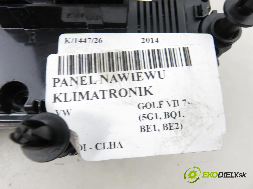 VW GOLF VII (5G1, BQ1, BE1, BE2) HB 2014 77,00 1.6 TDI - CLHA 1598,00 Panel topení KLIMATRONIK 5G0907426AA ; 5HB011417671