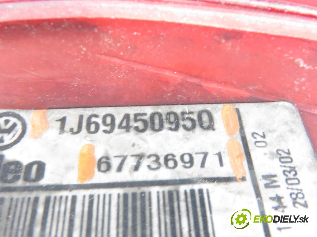 VW GOLF IV (1J1) HB 2002 74,00 1.9 TDI - ATD 1896,00 Svetlo ľavé zadné 67736971 ; 1J6945095Q