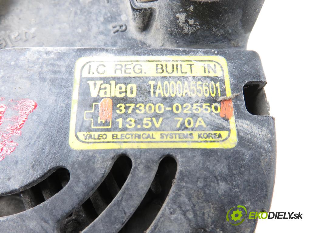 HYUNDAI ATOS PRIME (MX) HB 2003 40,00 1.0 i - G4HC 999,00 Alternátor 3730002550 (Alternátor)