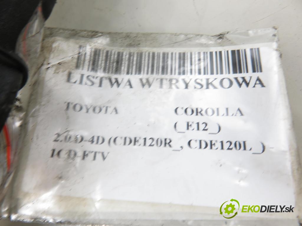 TOYOTA COROLLA (_E12_) HB 2003 66,00 2.0 D-4D (CDE120R_, CDE120L_) - 1CD-FTV 1995,00 lišta vstřikovací 8945812020 (Vstřikovací lišta)