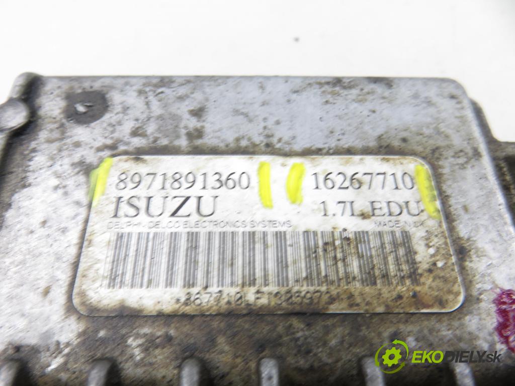 OPEL CORSA C (X01) HB 2001 55,00 1.7 DTI - Y 17 DT 1686,00 Riadiaca jednotka pumpy 8971891360 ; 16267710