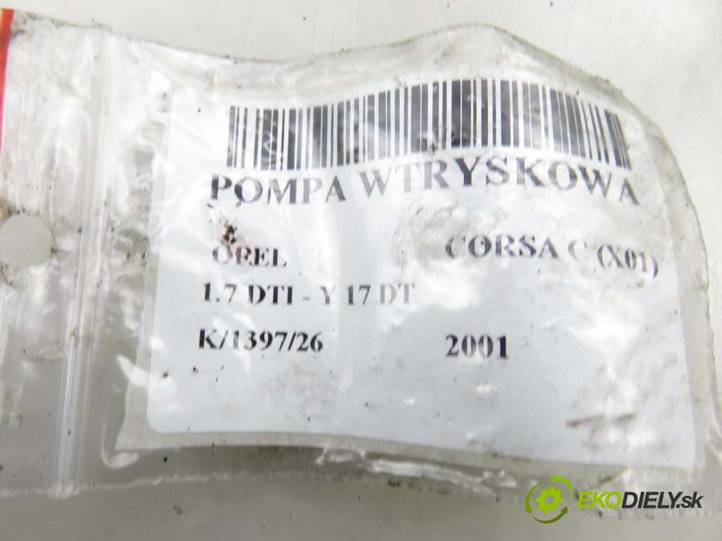 OPEL CORSA C (X01) HB 2001 55,00 1.7 DTI - Y 17 DT 1686,00 pumpa vstřikovací 8971852422 ; HU0965006002 (Vstřikovací čerpadlo)