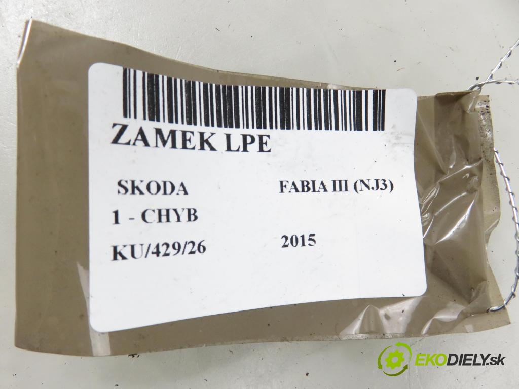 SKODA FABIA III (NJ3) HB 2015 55,00 1 - CHYB 999,00 zámok 6V1837015A