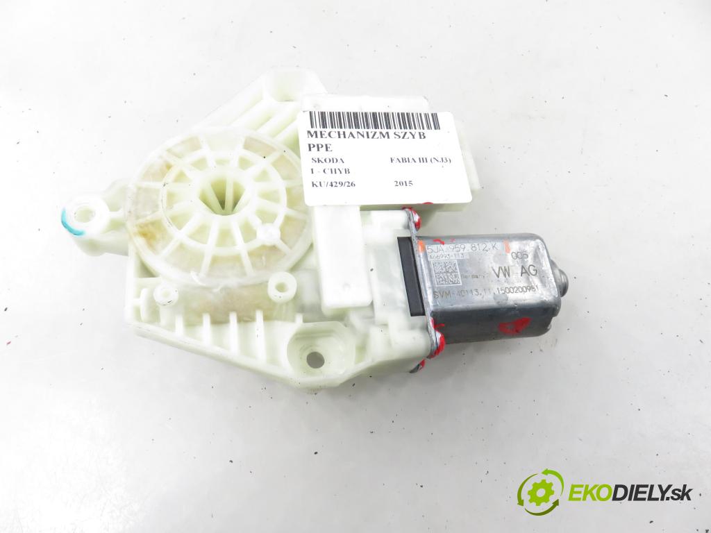 SKODA FABIA III (NJ3) HB 2015 55,00 1 - CHYB 999,00 motorek sťahovaní oken PP 5JA959812K