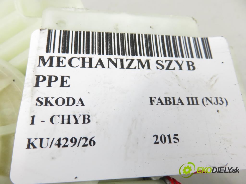 SKODA FABIA III (NJ3) HB 2015 55,00 1 - CHYB 999,00 motorek sťahovaní oken PP 5JA959812K