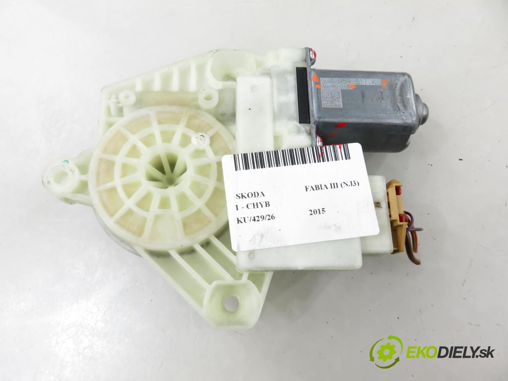 SKODA FABIA III (NJ3) HB 2015 55,00 1 - CHYB 999,00 Motorček sťahovania okien LP 5JA959811K ; A66992113