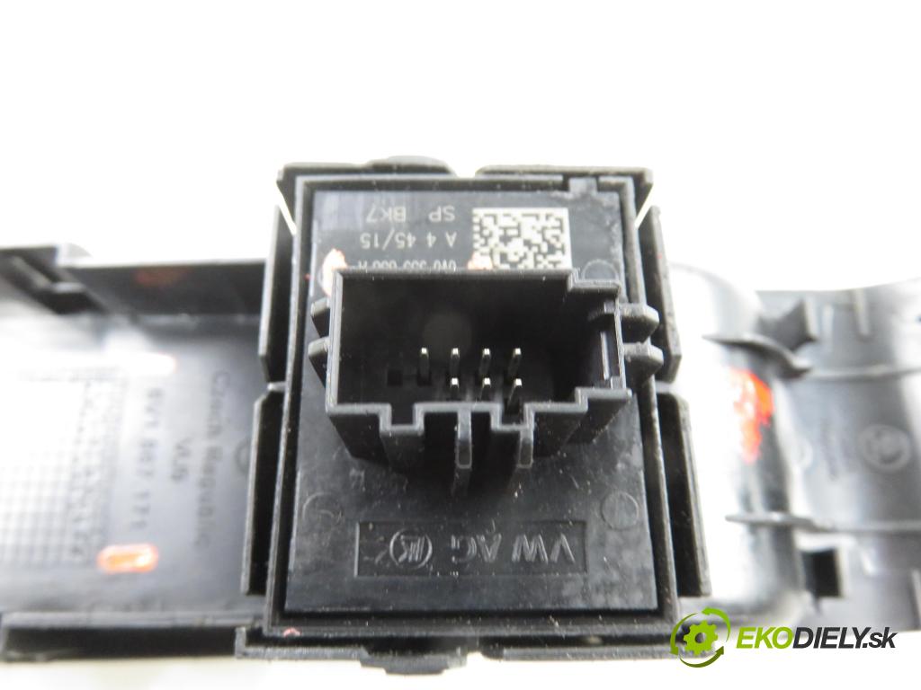 SKODA FABIA III (NJ3) HB 2015 55,00 1 - CHYB 999,00 Panel ovládania okien 6V0959858A ; 6V1867171