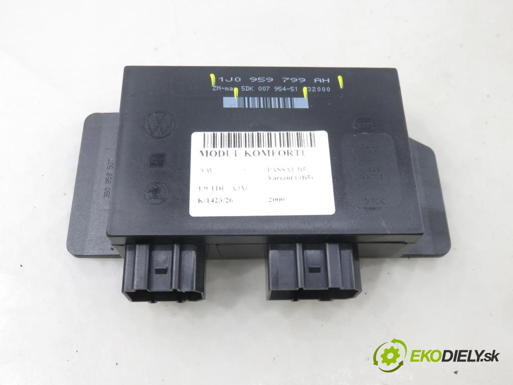 VW PASSAT B5 Variant (3B5) KOMBI 2000 85,00 1.9 TDI - AJM 1896,00 MODUL komfortu 1J0959799AH ; 5DK00795451