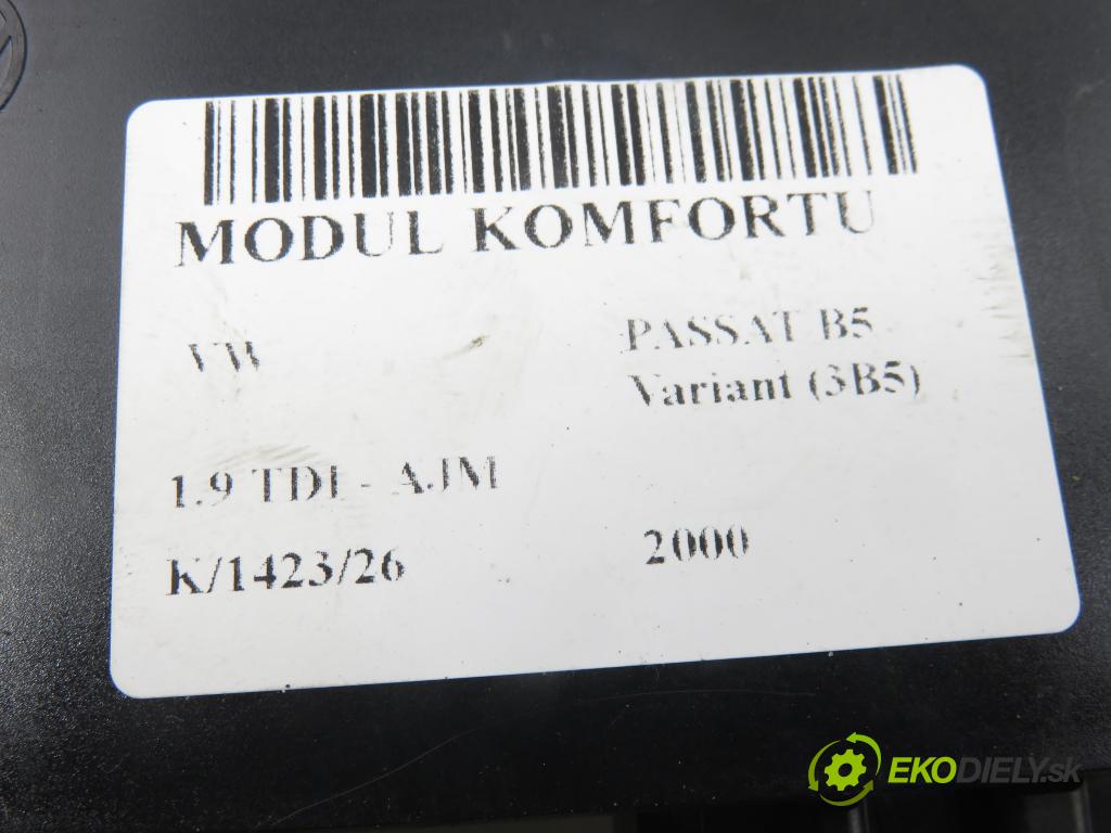 VW PASSAT B5 Variant (3B5) KOMBI 2000 85,00 1.9 TDI - AJM 1896,00 MODUL komfortu 1J0959799AH ; 5DK00795451