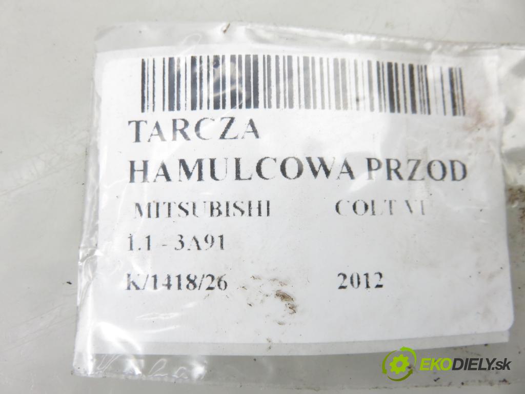 MITSUBISHI COLT VI (Z3_A, Z2_A) HB 2012 55,00 1.1 - 3A91 1124,00 Lamela kotúč brzdová predný