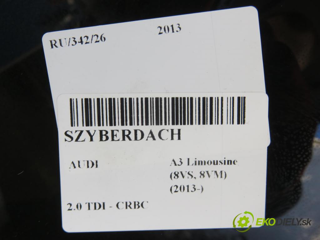 AUDI A3 Limousine (8VS, 8VM) SEDAN 2013 110,00 2.0 TDI - CRBC 1968,00 strešné okno 8V5877041A (Sklo karosérie)
