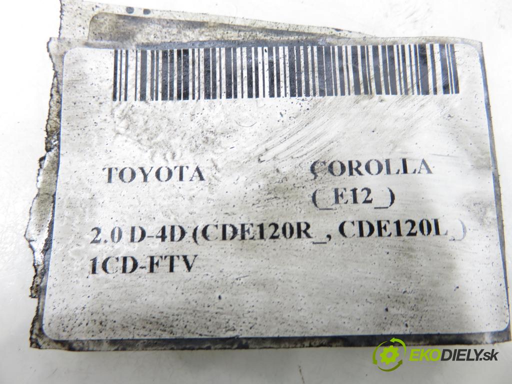 TOYOTA COROLLA (_E12_) HB 2003 66,00 2.0 D-4D (CDE120R_, CDE120L_) - 1CD-FTV 1995,00 vstrekovač 2367027020 (Vstrekovač paliva)