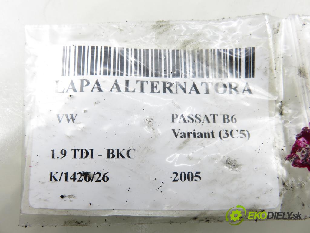 VW PASSAT B6 Variant (3C5) KOMBI 2005 77,00 1.9 TDI - BKC 1896,00 Uchytenie alternátora 038903143AF ; 03G903315C