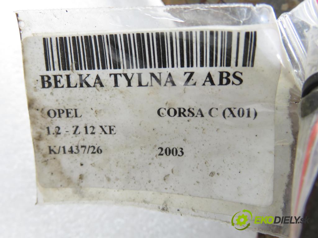 OPEL CORSA C (X01) HB 2003 55,00 1.2 - Z 12 XE 1199,00 výztuha zadní část ABS
