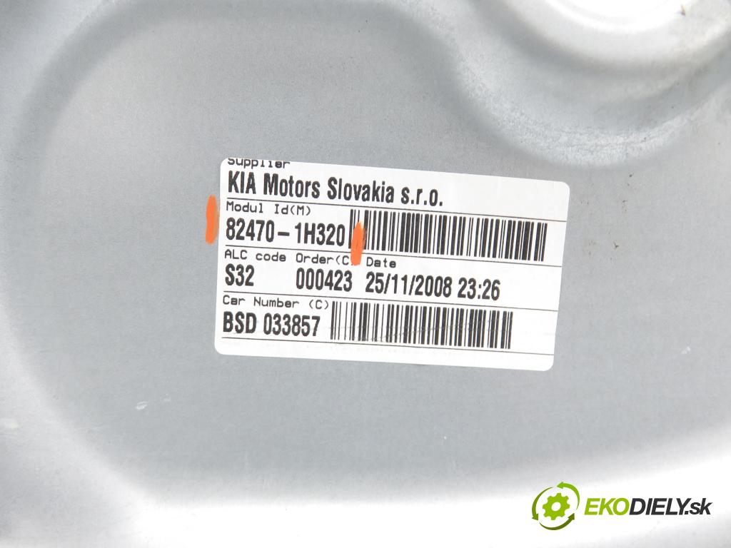 KIA PRO CEE'D (ED) HB 2009 66,00 1.6 CRDi 90 - D4FB-L 1582,00 Mechanizmus okien 3D 824701H320 ; 402185A