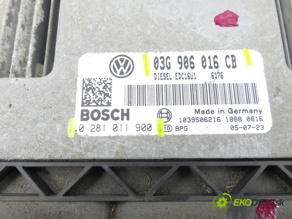 VW GOLF V (1K1) HB 2005 77,00 1.9 TDI PD 105 - BKC 1896,00 Riadiaca jednotka Motor 03G906016CB ; 0281011900