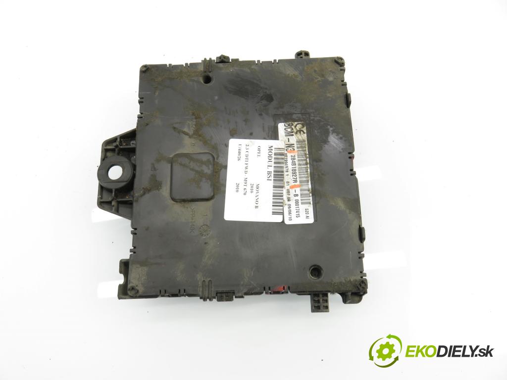 OPEL MOVANO B Skrzynia (X62) FURGON 2010 74,00 2.3 CDTI FWD - M9T 670 2298,00 MODUL BSI 284B18927R
