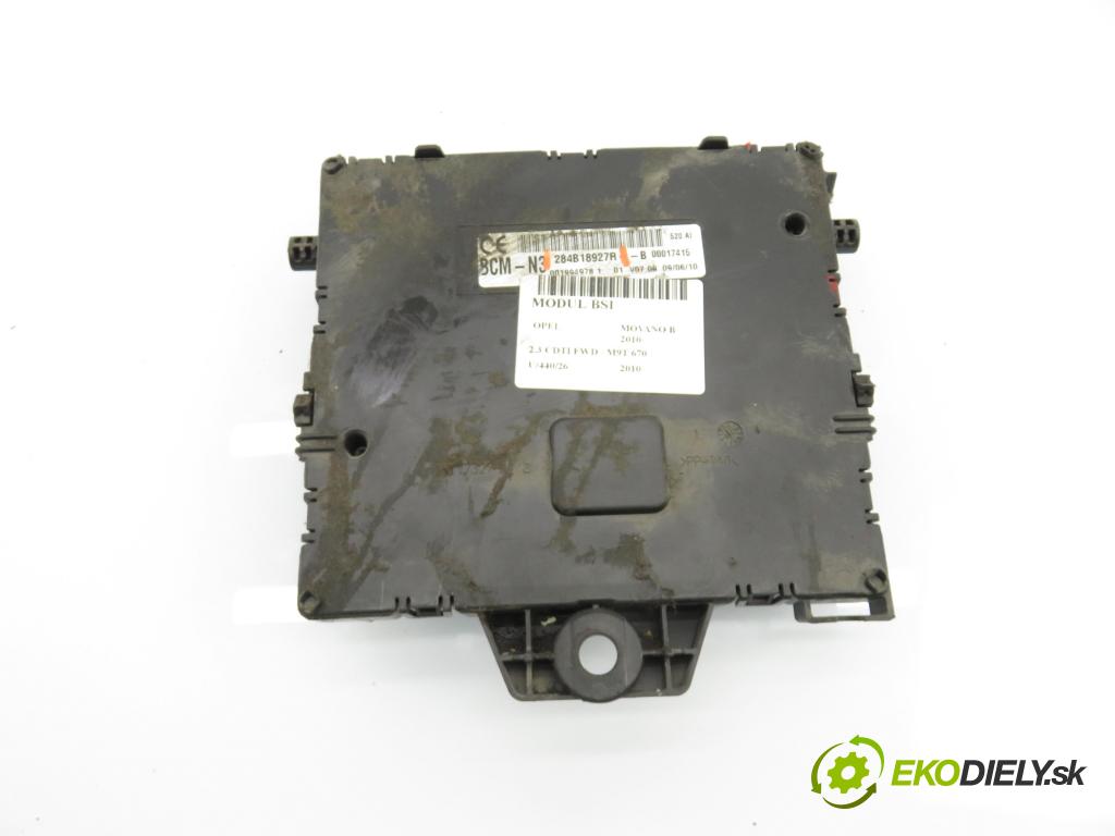 OPEL MOVANO B Skrzynia (X62) FURGON 2010 74,00 2.3 CDTI FWD - M9T 670 2298,00 MODUL BSI 284B18927R