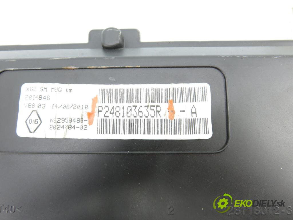 OPEL MOVANO B Skrzynia (X62) FURGON 2010 74,00 2.3 CDTI FWD - M9T 670 2298,00 prístrojovka elektrický P248103635R