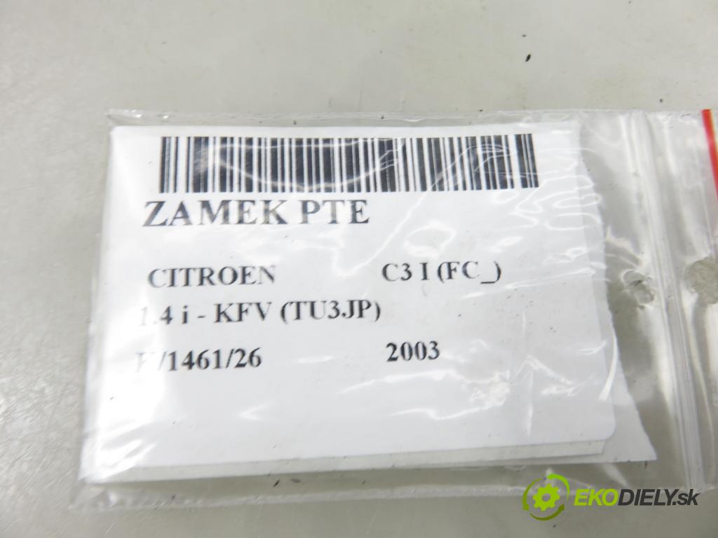 CITROEN C3 I (FC_) HB 2003 54,00 1.4 i - KFV (TU3JP) 1360,00 zámok PTE 9648608980