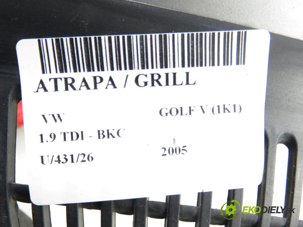 VW GOLF V (1K1) HB 2005 77,00 1.9 TDI PD 105 - BKC 1896,00 Mriežka / maska