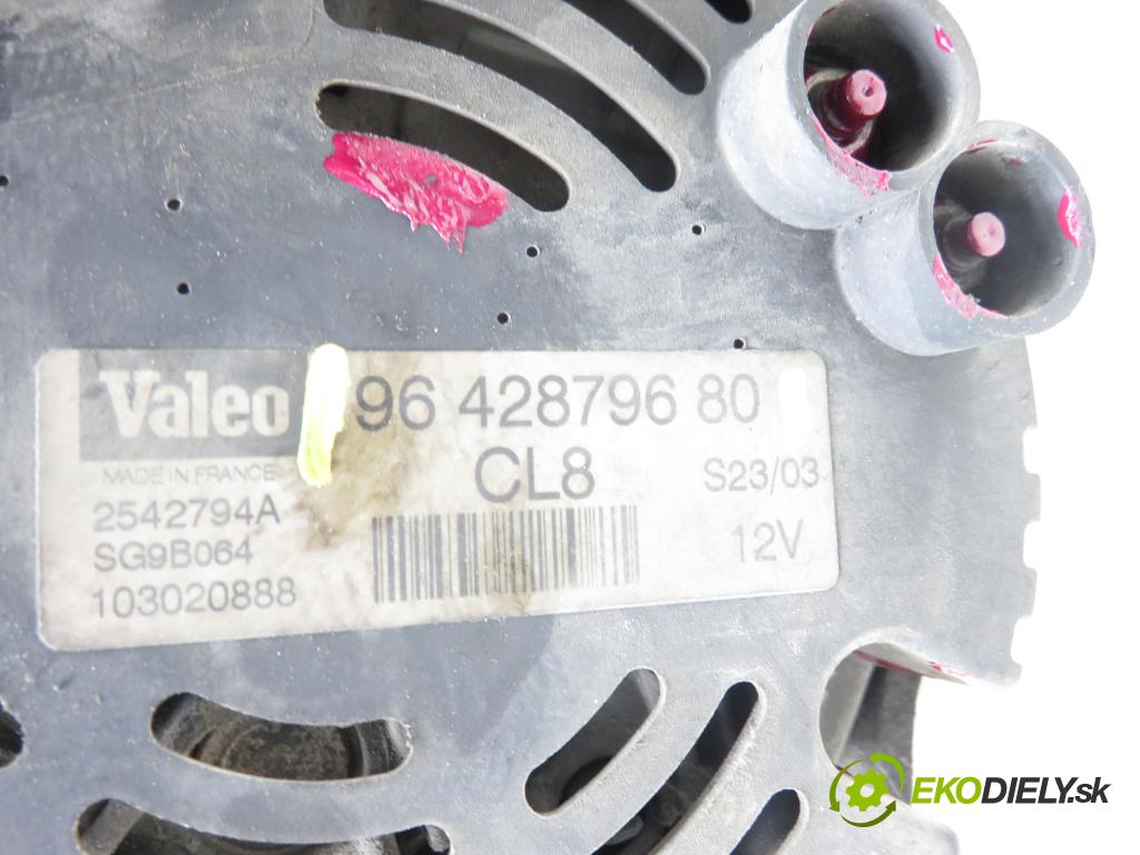 CITROEN C3 I (FC_) HB 2003 54,00 1.4 i - KFV (TU3JP) 1360,00 Alternátor 9642879680 (Alternátor)
