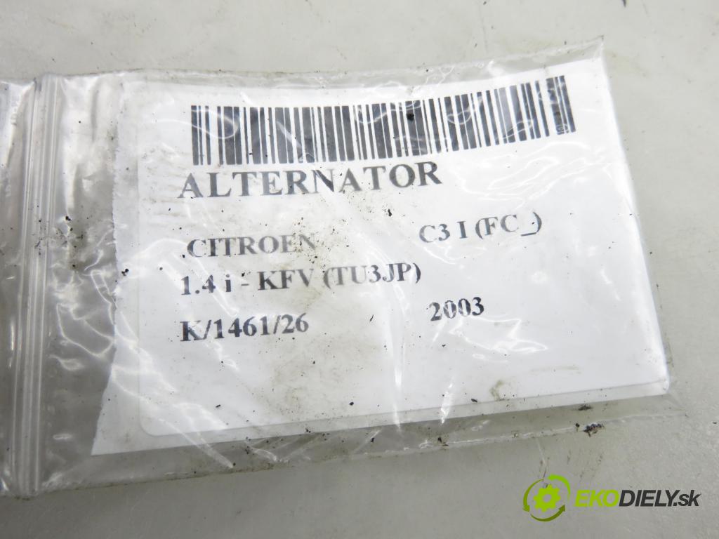 CITROEN C3 I (FC_) HB 2003 54,00 1.4 i - KFV (TU3JP) 1360,00 Alternátor 9642879680 (Alternátor)