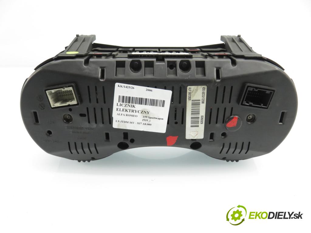 ALFA ROMEO 159 Sportwagon (939_) KOMBI 2006 100,00 1.9 JTDM 16V - 937 A8.000 1910,00 prístrojovka elektrický A2C53172598 ; 0156072820