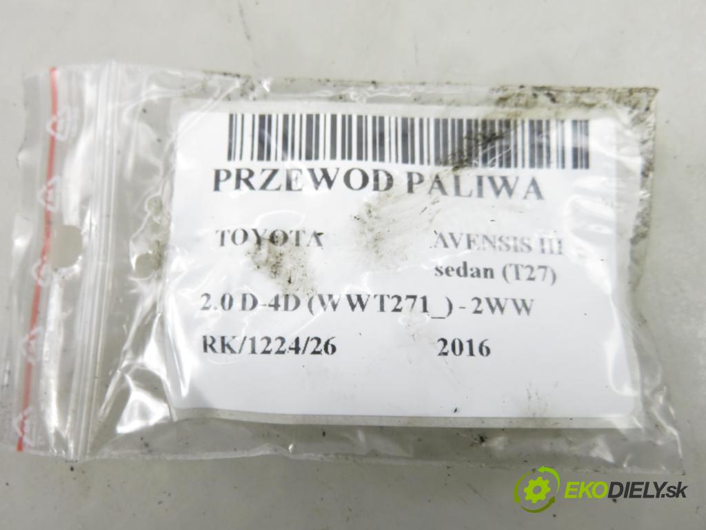TOYOTA AVENSIS sedan (_T27_) SEDAN 2016 105,00 2.0 D-4D (WWT271_) - 2WW 1995,00 rúrka paliva 3465609 ; 3465674
