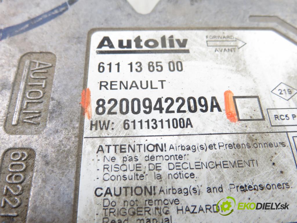 OPEL MOVANO B Skrzynia (X62) FURGON 2010 74,00 2.3 CDTI FWD - M9T 670 2298,00 MODUL air BAG 8200942209A