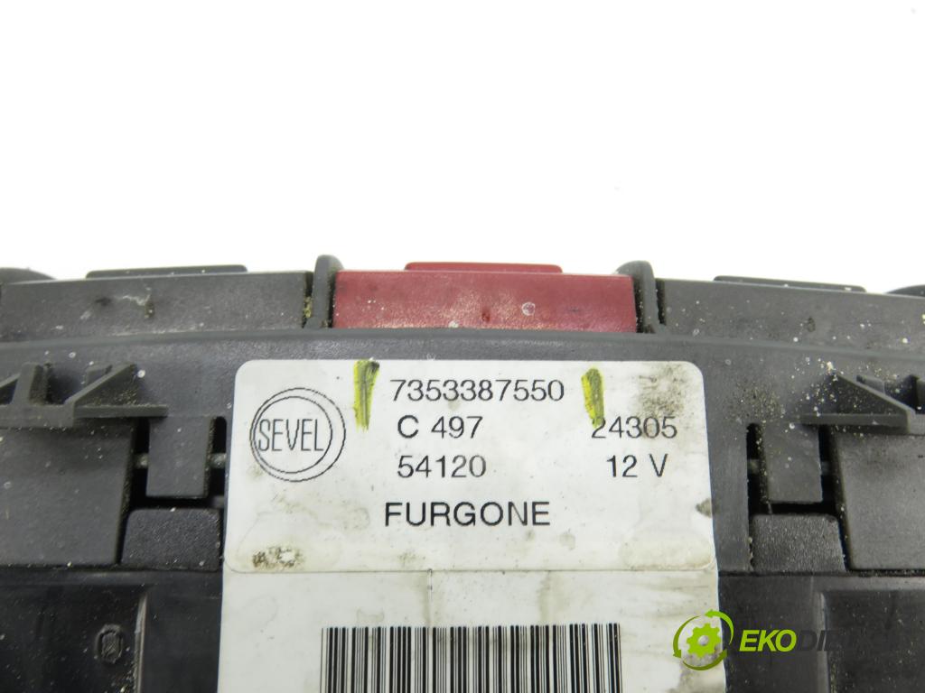 PEUGEOT BOXER Skrzynia (244) FURGON 2006 94,00 2.8 HDi - 8140.43S (F28DTCR) 2798,00 prepínač výstražných (núdzových) 7353387550