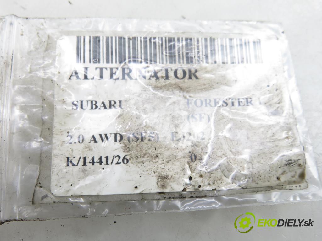 SUBARU FORESTER (SF_) KOMBI 1998 90,00 2.0 SOHC AWD 122 - EJ202 1994,00 Alternátor 23700AA380 ; A2TB3091 (Alternátor)