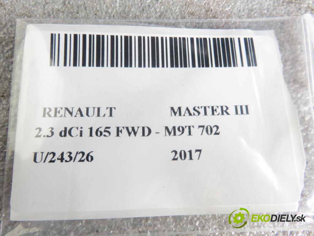 RENAULT MASTER III Platforma / podwozie (EV, HV, UV) KABINA/PLATFORMA 2017 120,00 2.3 dCi 165 FWD - M9T 702 2298,00 Listové pero zadné
