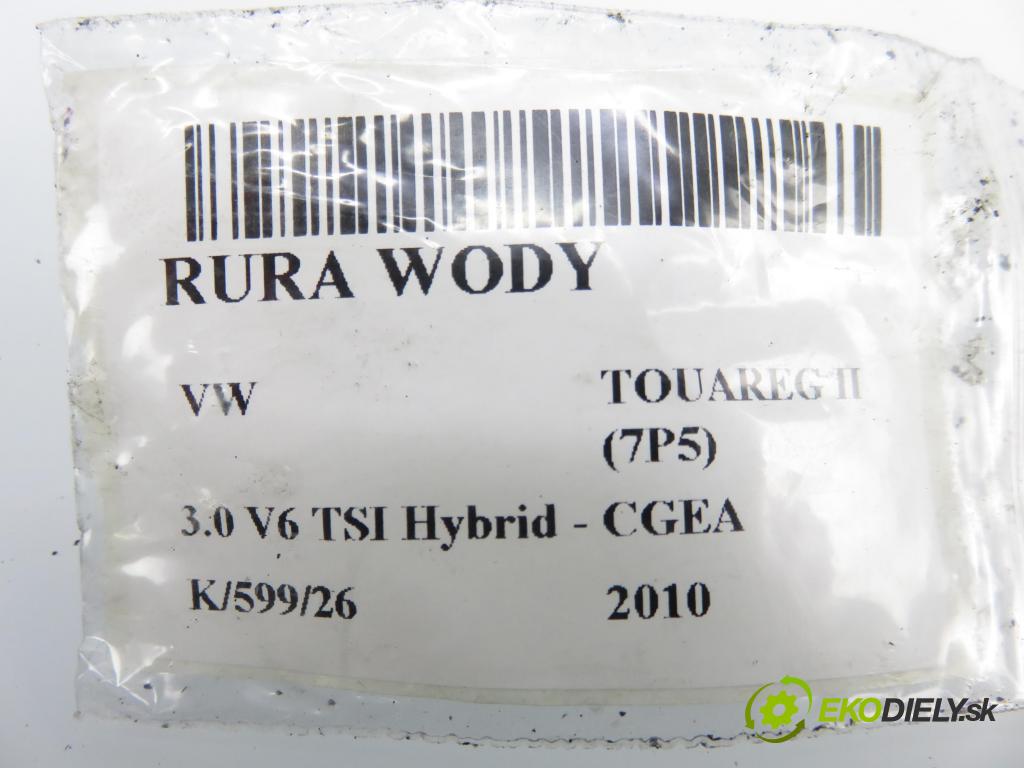 VW TOUAREG (7P5) SUV 2010 245,00 3.0 V6 TSI Hybrid - CGEA 2995,00 Rúra vody 7P6122447S ; 7P0122101A