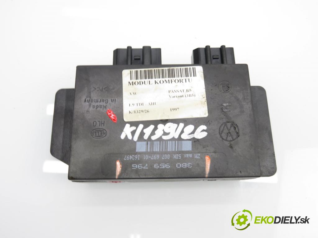 VW PASSAT B5 Variant (3B5) KOMBI 1997 66,00 1.9 TDI - AHU 1896,00 MODUL komfortu 3B0959796