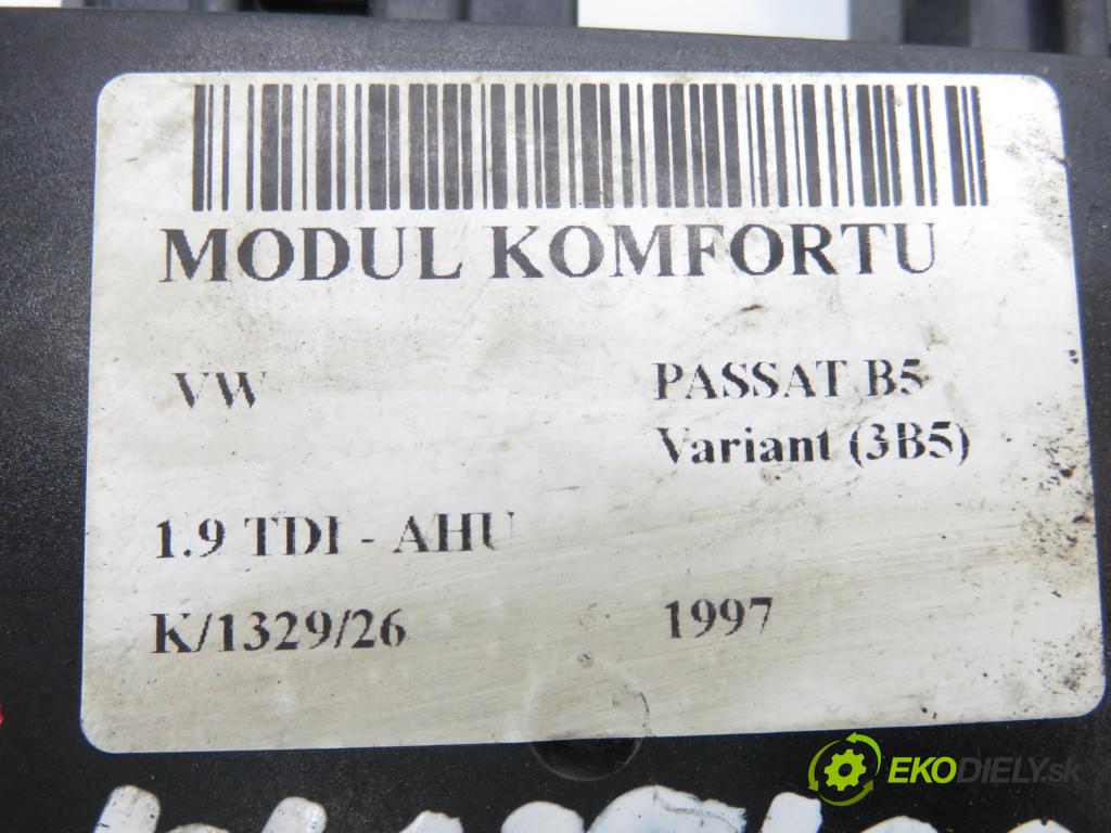 VW PASSAT B5 Variant (3B5) KOMBI 1997 66,00 1.9 TDI - AHU 1896,00 MODUL komfortu 3B0959796